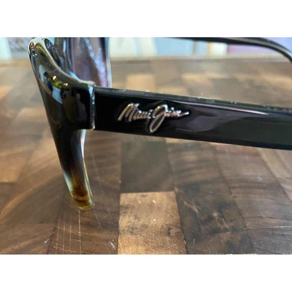 Maui Jim Starfish MJ 744-02T Cat Eye Black Sunglasses Lens Broken for Repair - Picture 4 of 9